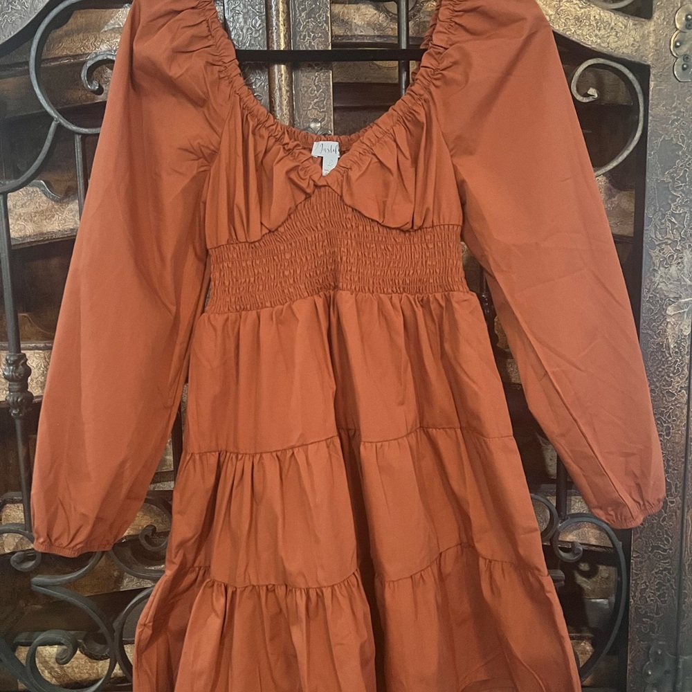 Justify Rust Orange Woman’s Dress